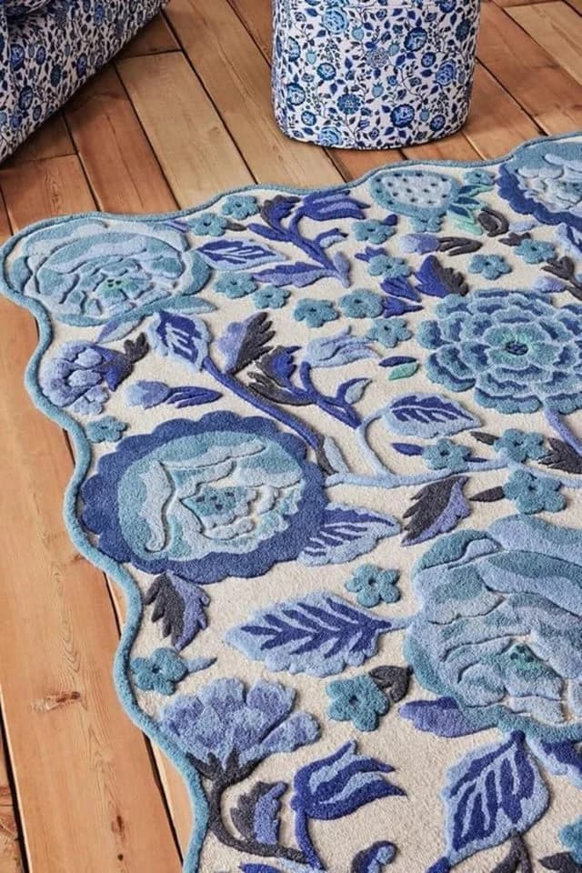 Ready Rugs Designteppich Unregelmäßig geformte botanische Sammlung Blau - Bild 3