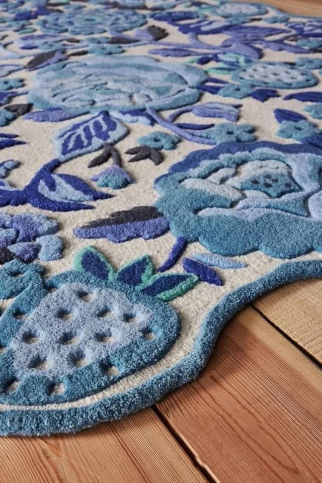 Ready Rugs Designteppich Unregelmäßig geformte botanische Sammlung Blau - Bild 4