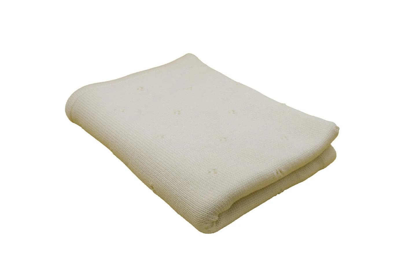 Babydecke 100% Merinowolle Blätterschming - Bild 2