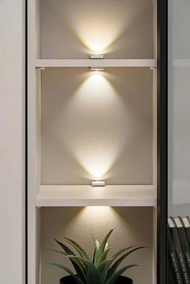 Furn.Design Wohnwand Askim hängend Eiche Kaschmir Push-To-Open LED - Bild 3