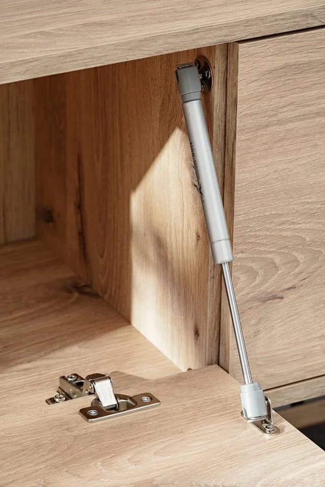 Furn.Design Wohnwand Askim hängend Eiche Kaschmir Push-To-Open LED - Bild 4