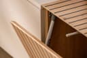 Furn.Design Wohnwand Madina Schwarz Eiche Leistenoptik Push-To-Open Bild 5