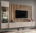 Furn.Design Wohnwand Pearl TV-Mediawand Kaschmir Sand Eiche Artisan Bild 5