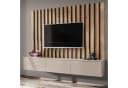 Furn.Design TV-Board Pearl Set mit Rückwandpaneel Kaschmir Eiche Bild 2