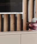 Furn.Design TV-Board Pearl Set mit Rückwandpaneel Kaschmir Eiche Bild 5