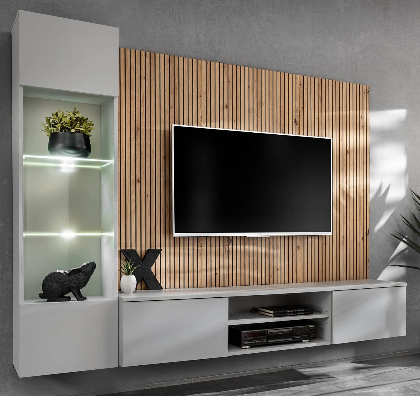 Inn.Furn Wohnwand iLike mit Push-to-Open und LED-Beleuchtung - Bild 5