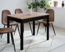 Inn.Furn Esstisch Prag Eiche Artisan Schwarz 110x67 cm Bild 1