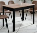 Inn.Furn Esstisch Prag Eiche Artisan Schwarz 110x67 cm Bild 4