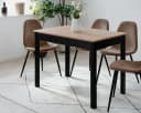 Inn.Furn Esstisch Prag Eiche Artisan Schwarz 110x67 cm Bild 5