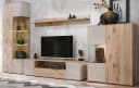 Inn.Furn Wohnwand Cathlyn 4-teilig Eiche Kaschmir Push-To-Open LED Bild 2