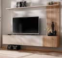 Furn.Design Wohnwand Madina Sand Eiche Artisan Push-To-Open Soft-Close Bild 2
