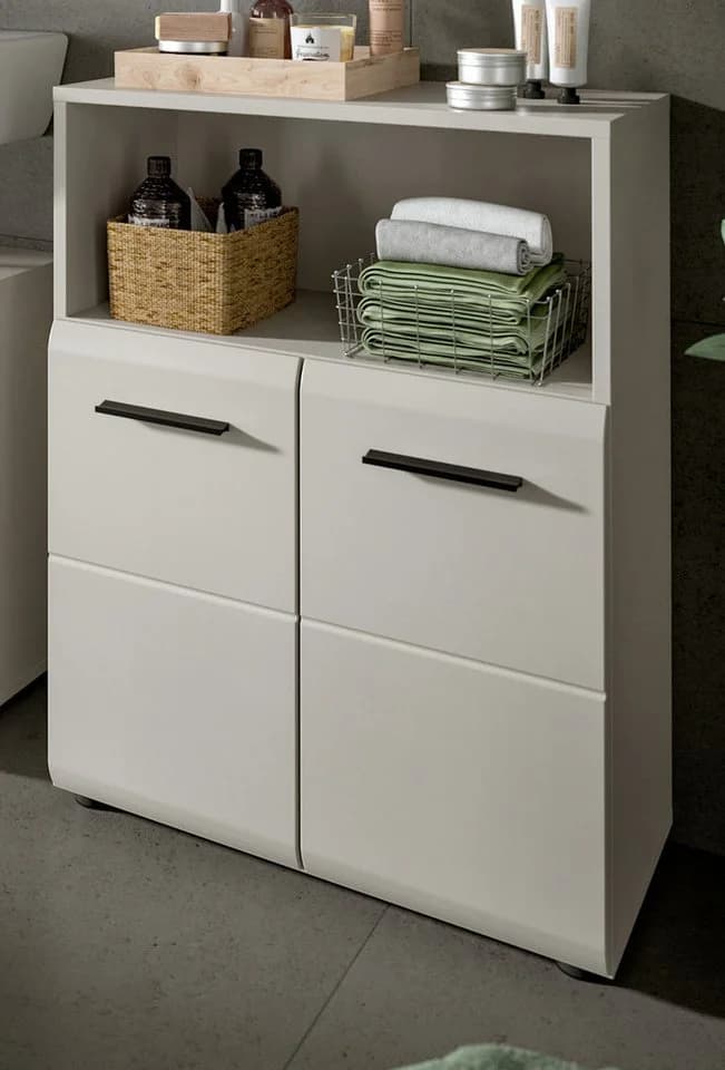 Inn.Furn Kommode Cover Bad Badschrank Kaschmir Sand 2-türig - Bild 2