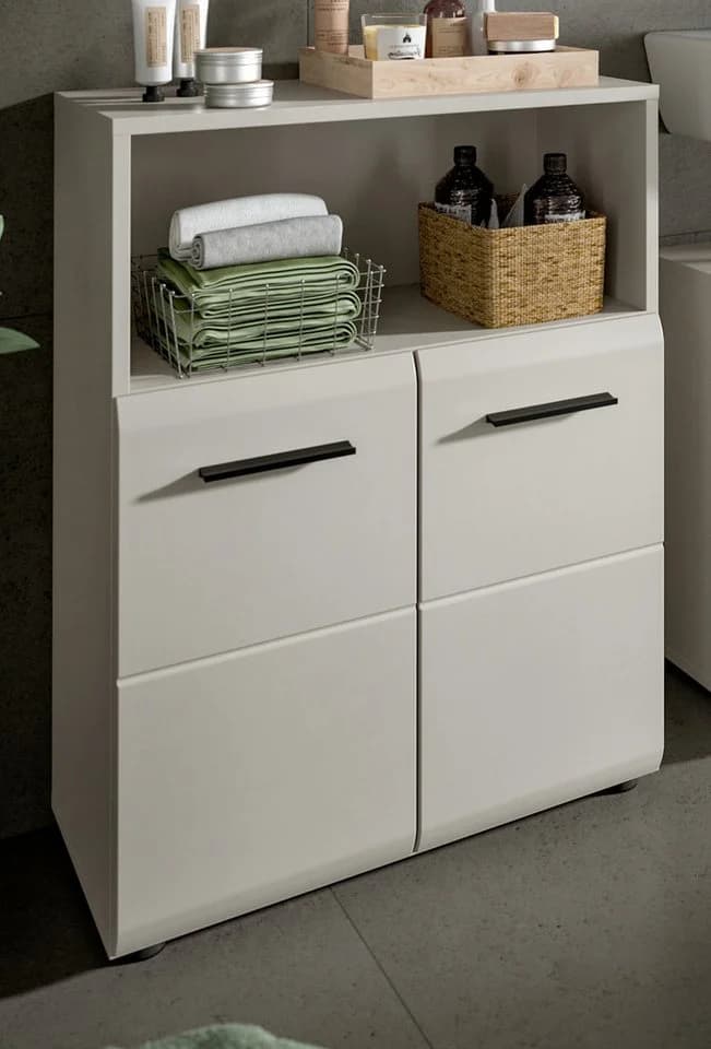 Inn.Furn Kommode Cover Bad Badschrank Kaschmir Sand 2-türig - Bild 5