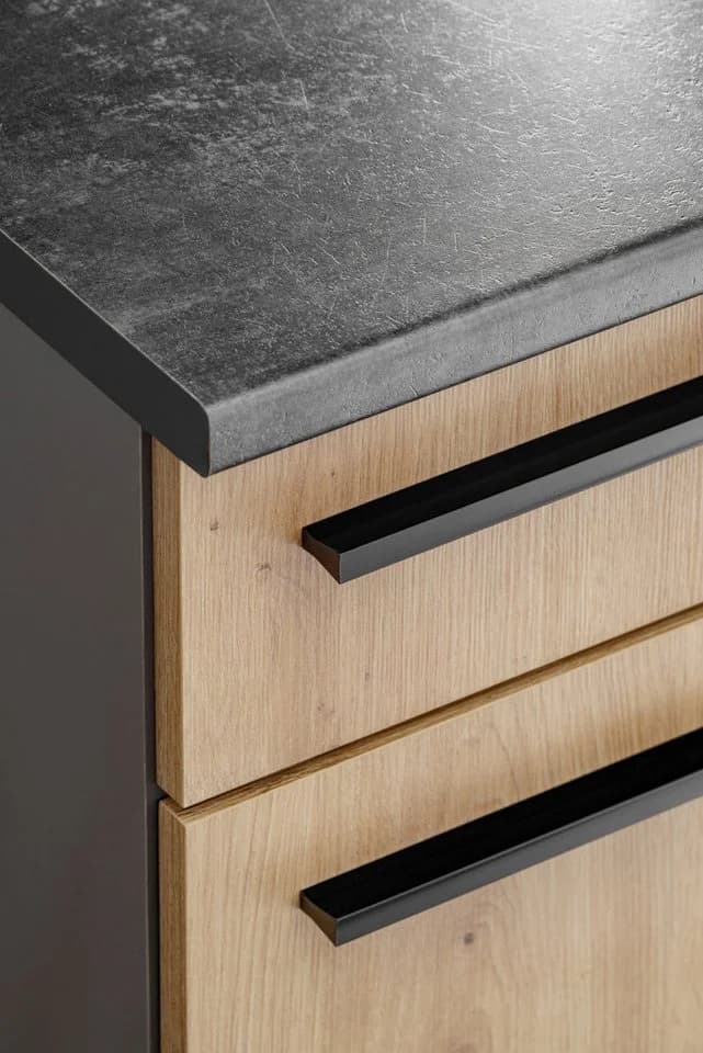 Furn.Design Küchenzeile Smart 7-tlg. Eiche Artisan Grau - Bild 3
