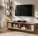 Inn.Furn Lowboard Sense Set mit Wandregal Eiche Dekor Push-to-Open Bild 2