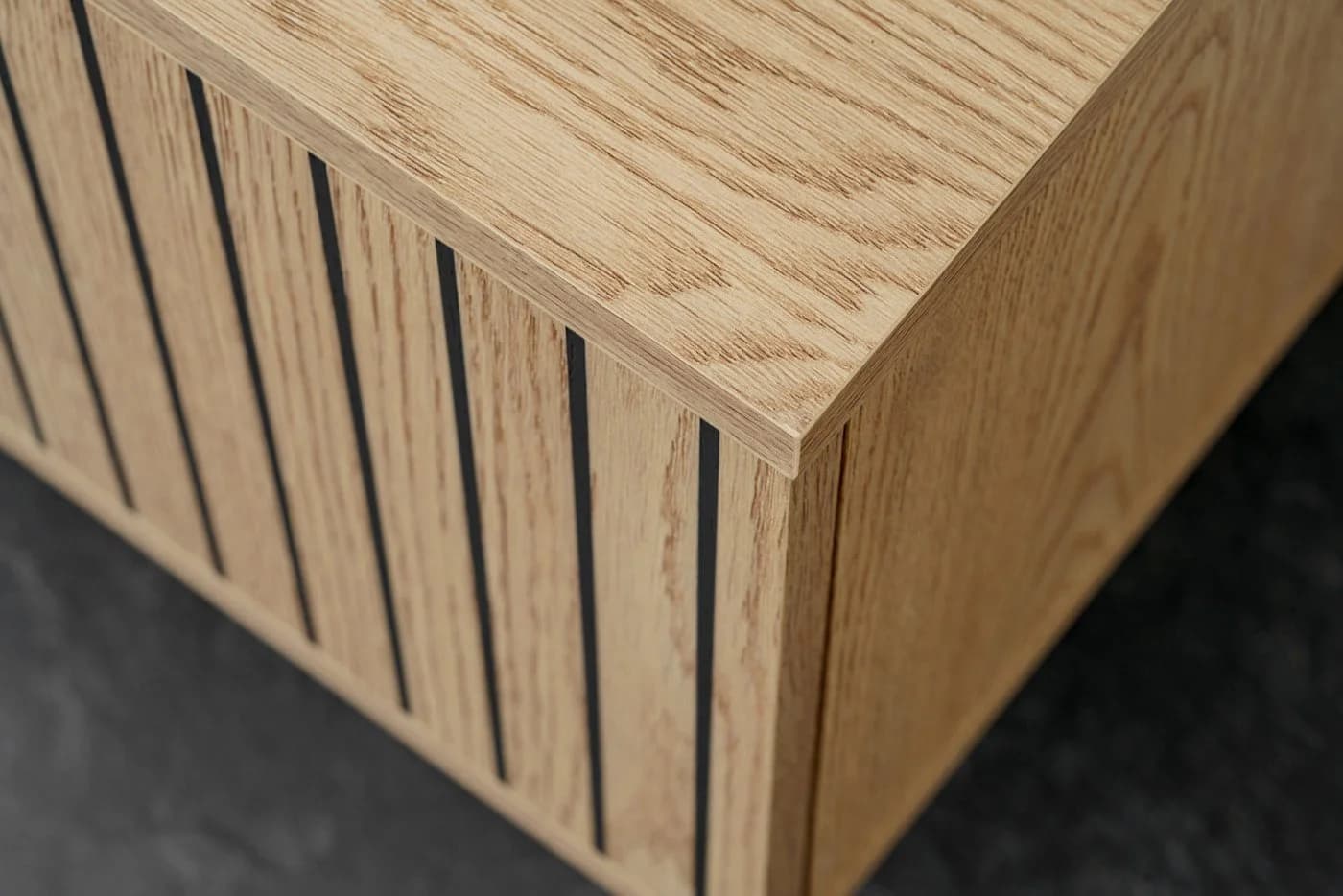 Inn.Furn Lowboard Sense Set mit Wandregal Eiche Dekor Push-to-Open - Bild 3