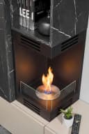 Inn.Furn Wohnwand Cosy Grau Marmor mit Ethanol-Kamin Bild 3