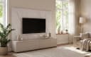 Inn.Furn Lowboard Charm Set Kaschmir Marmor Weiß Push-to-Open Bild 1
