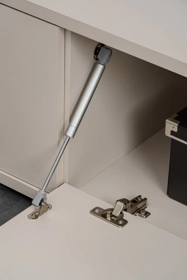 Inn.Furn Lowboard Charm Set Kaschmir Marmor Weiß Push-to-Open - Bild 3