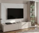 Inn.Furn Wohnwand Charm 3-teilig Kaschmir Marmor mit LED Bild 5