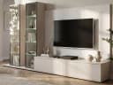 Inn.Furn Wohnwand Charm 4-teilig Kaschmir Marmor Soft-Close LED Bild 2