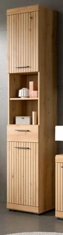 Inn.Furn Hochschrank Shawn Badschrank Leistenoptik Beige Bild 2