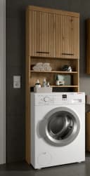 Inn.Furn Waschmaschinenumbauschrank Shawn Beige Leistenoptik Bild 1