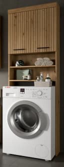 Inn.Furn Waschmaschinenumbauschrank Shawn Beige Leistenoptik Bild 2