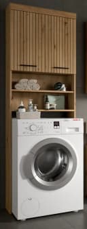 Inn.Furn Waschmaschinenumbauschrank Shawn Beige Leistenoptik Bild 5