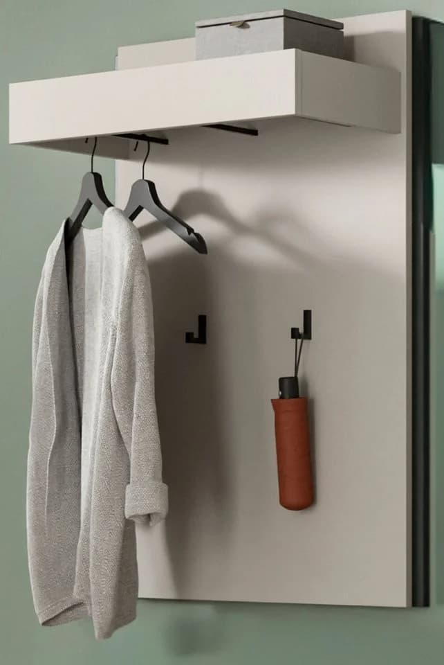 Inn.Furn Garderobenpaneel Nevia Wandgarderobe Kaschmir Schwarz - Bild 2
