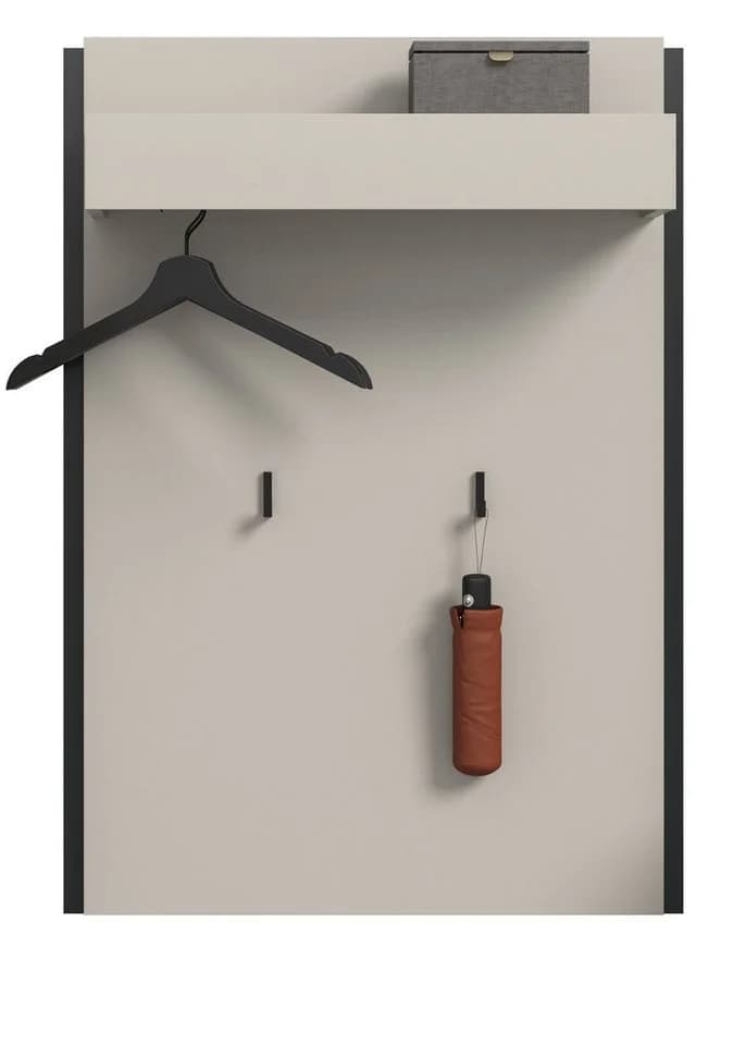 Inn.Furn Garderobenpaneel Nevia Wandgarderobe Kaschmir Schwarz - Bild 3
