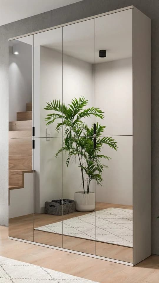 Inn.Furn Garderobenschrank Line-Up 8 Spiegeltüren Beige - Bild 2