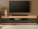 Furn.Design Lowboard Assina XL Eiche Eiche Graphit Grau Soft-Close Bild 1