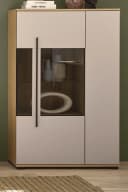 Furn.Design Highboard Design-D Vitrinenschrank Kaschmir Sand Eiche Bild 1