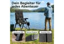 NEOLYMP Campingstuhl Klappbar Schwarz Aluminium 150kg Bild 3