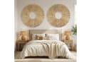 Marrakesch Orient & Mediterran Interior Rattan Wanddeko 2er Set Beige Boho Bild 1