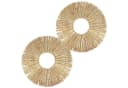 Marrakesch Orient & Mediterran Interior Rattan Wanddeko 2er Set Beige Boho Bild 2