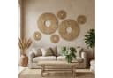 Marrakesch Orient & Mediterran Interior Rattan Wanddeko 2er Set Beige Boho Bild 5