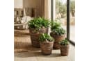 Marrakesch Orient & Mediterran Interior Übertopf 4er Set Rattan Braun Bild 1