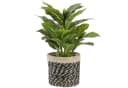 Marrakesch Orient & Mediterran Interior Pflanzkorb Jute Schwarz 20cm Bild 2