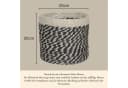 Marrakesch Orient & Mediterran Interior Pflanzkorb Jute Schwarz 20cm Bild 3
