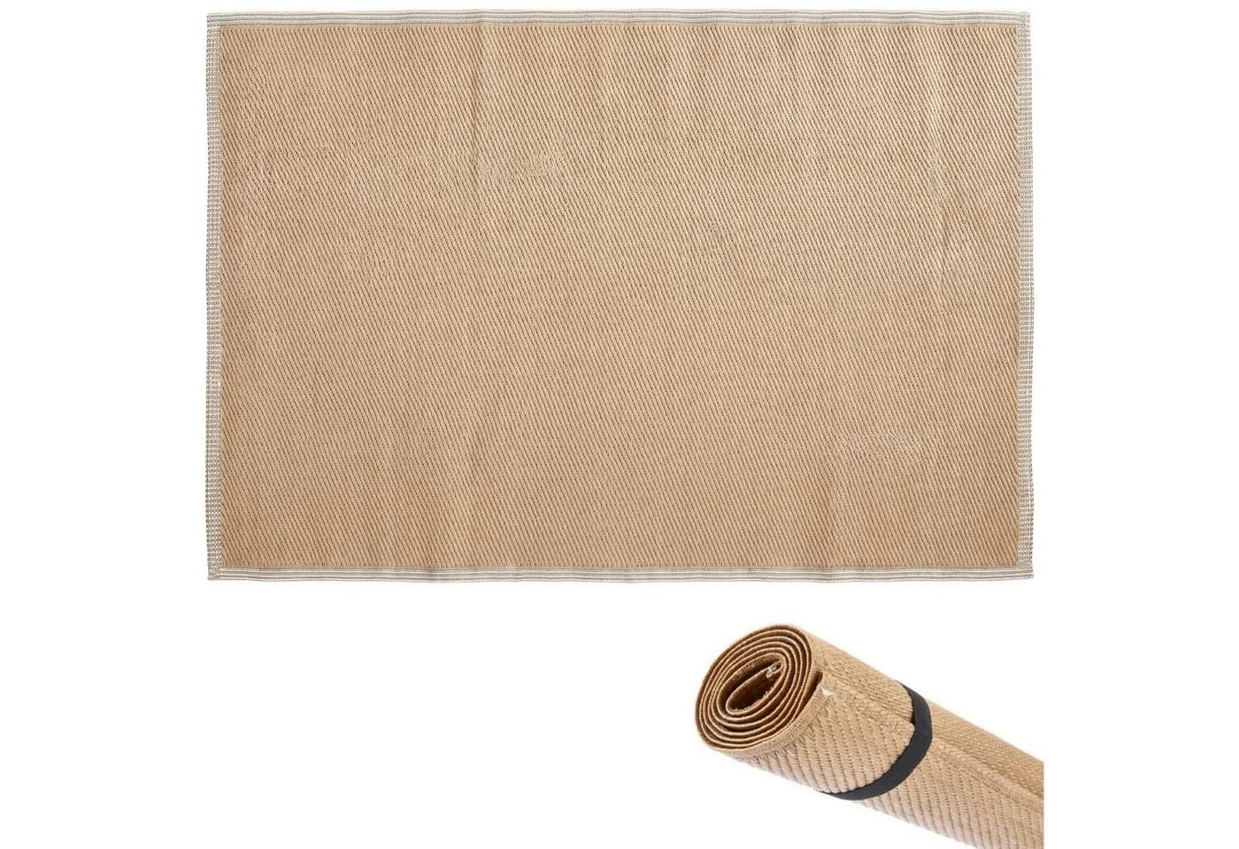 Marrakesch Orient & Mediterran Interior Outdoorteppich Braun Jute-Optik - Bild 2
