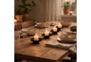 Marrakesch Orient & Mediterran Interior Kerzenständer Schwarz Metall mit Pin Bild 5
