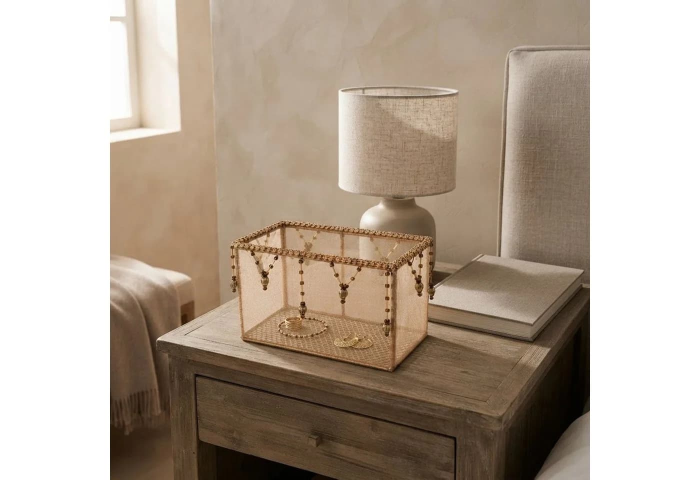 Marrakesch Orient & Mediterran Interior Dekoschale Bohemian Metall Braun Gold