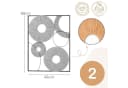 Marrakesch Orient & Mediterran Interior Wanddeko 2er Set Metall Natur Bild 3