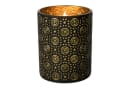 Marrakesch Orient & Mediterran Interior Windlicht Hailey Schwarz Gold Glas Bild 2