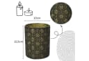 Marrakesch Orient & Mediterran Interior Windlicht Hailey Schwarz Gold Glas Bild 3