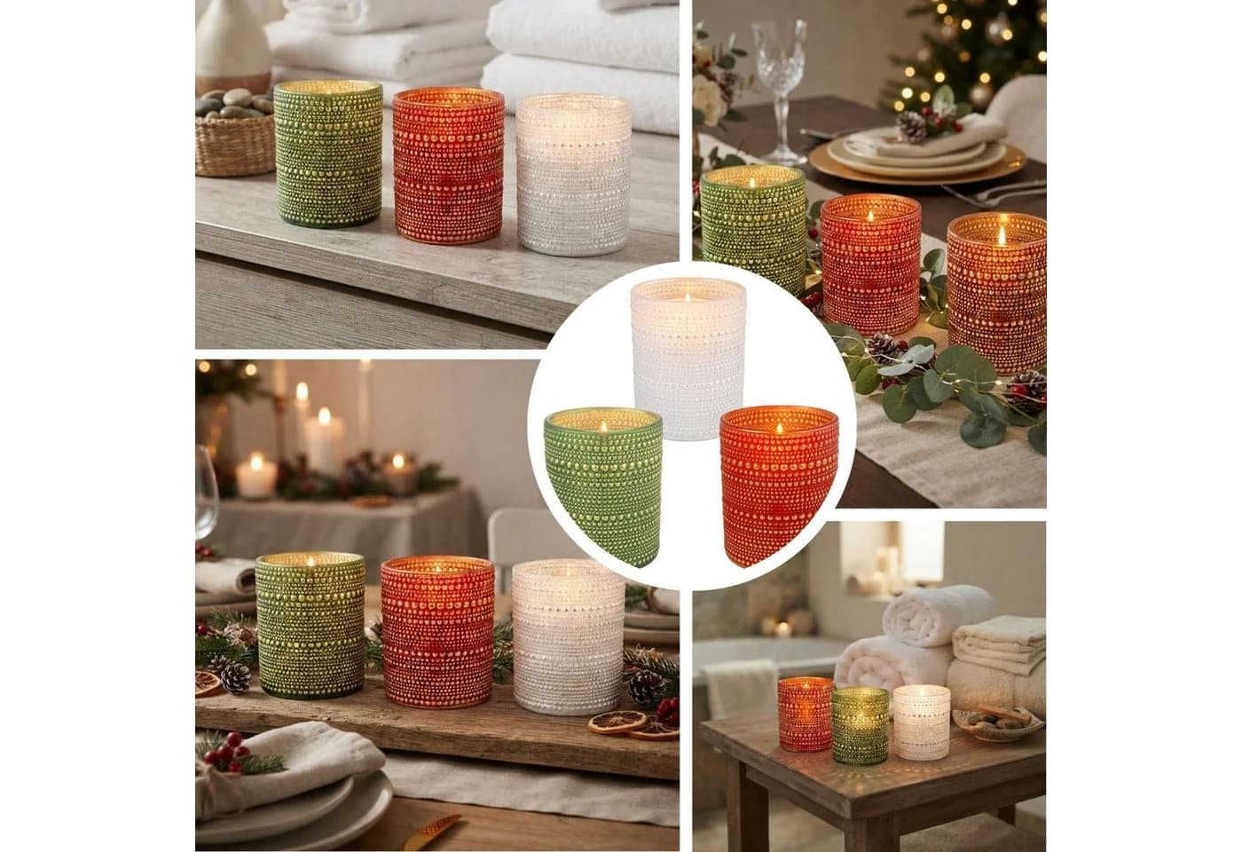 Marrakesch Orient & Mediterran Interior Windlicht Hailey Schwarz Gold Glas - Bild 4