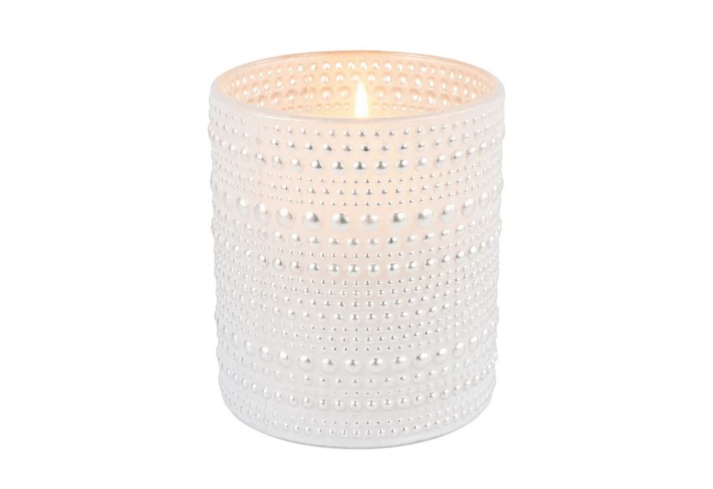 Marrakesch Orient & Mediterran Interior Windlicht Nelle Rund Weiß Glas - Bild 2