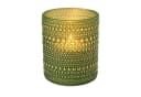 Marrakesch Orient & Mediterran Windlicht Nelle Grün Strukturglas 10 cm Bild 2